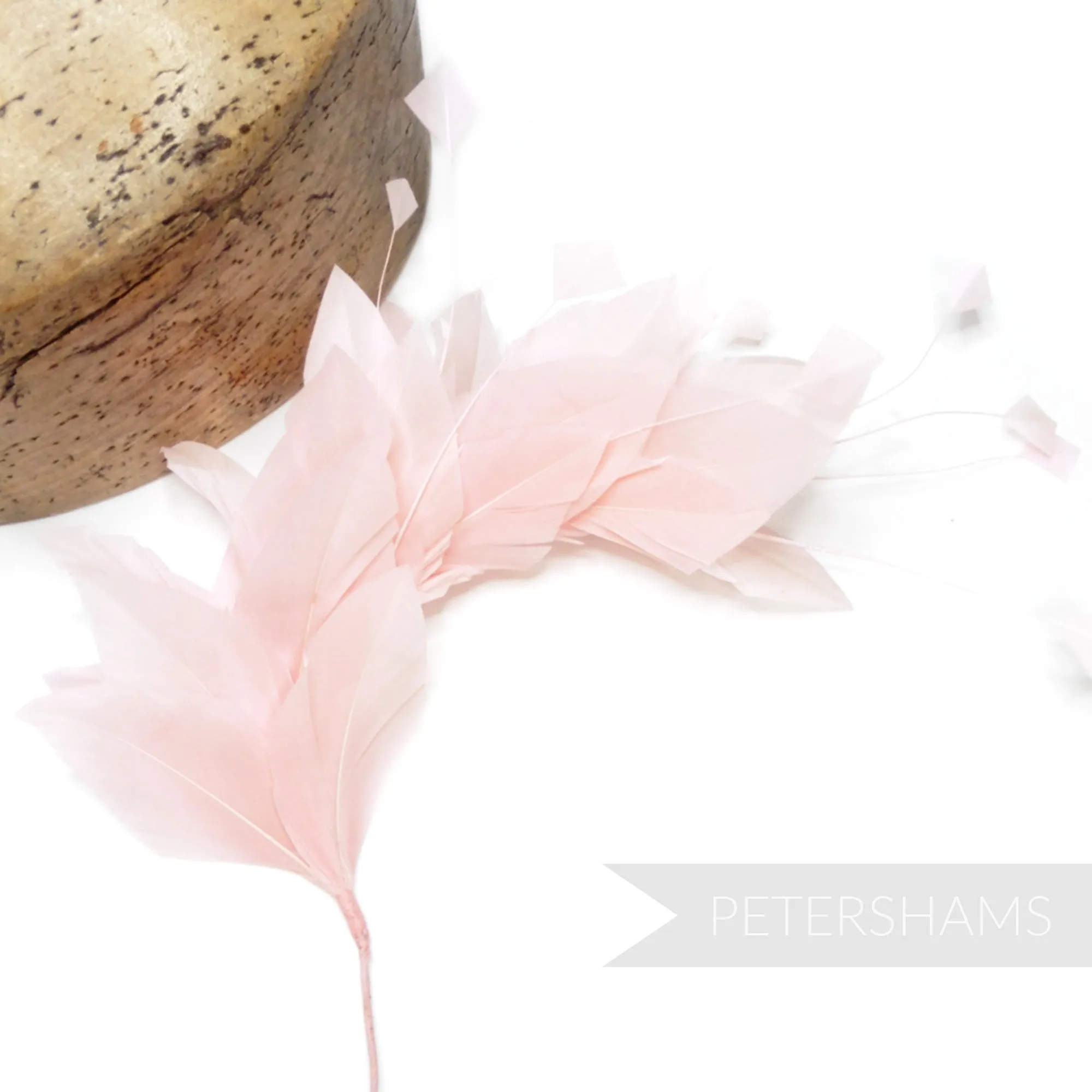 Stripped Diamond Coque & Goose Feather Wired Hat Mount