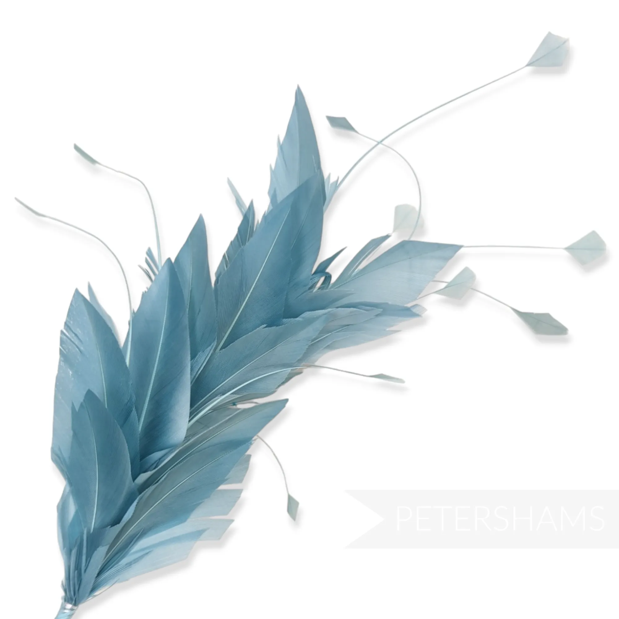 Stripped Diamond Coque & Goose Feather Wired Hat Mount