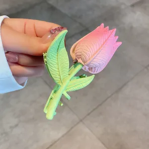 Tulip Flower Hair Clip