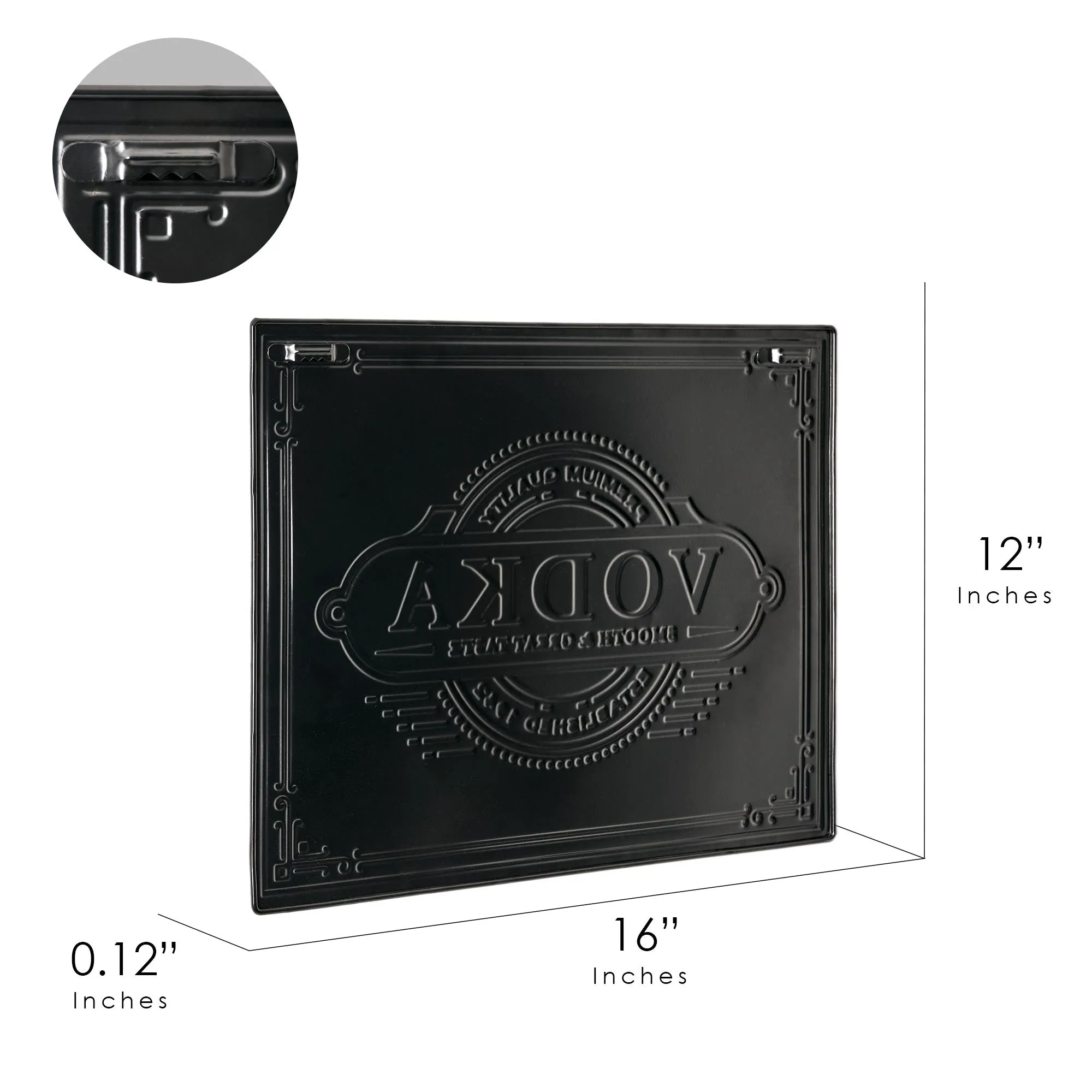 Vodka Metal Embossed Sign